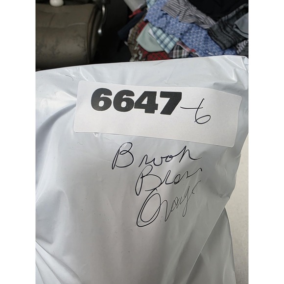 Brooks Brothers Shirt Mens 18 36/37 Orange Check 346 Non Iron Cotton Button Down - Picture 11 of 11